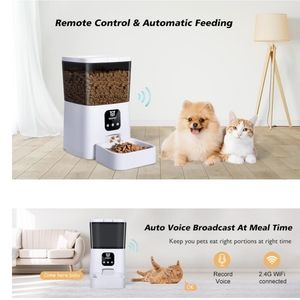 Cat Feeder,7L WiFi Enabled Smart Food Dispenser for Cats Dogs,App Remote Control